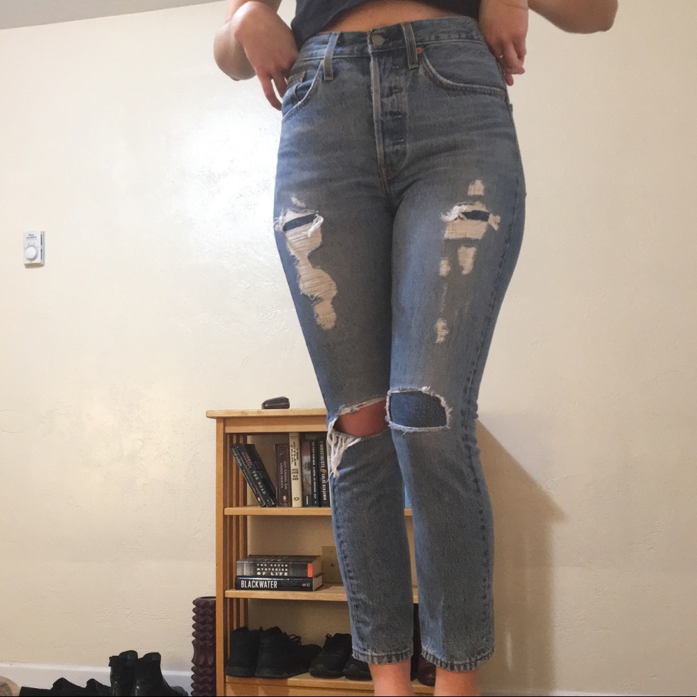 Vintage style Levi’s 501 skinny jeans